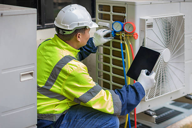 Professional Hvac Installation technician working in Mottville, NY